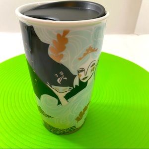 Starbucks 2018 holiday mermaid double wall travel tumbler 12oz.